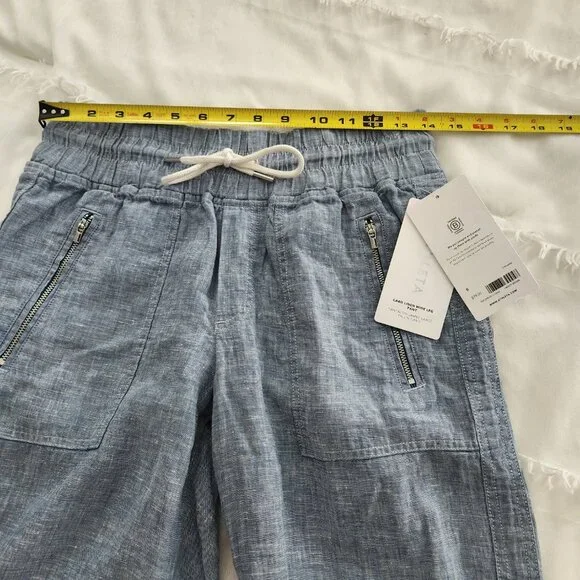 NWT Athleta Cabo Linen Wide Leg Pant 6 - Picture 5 of 7